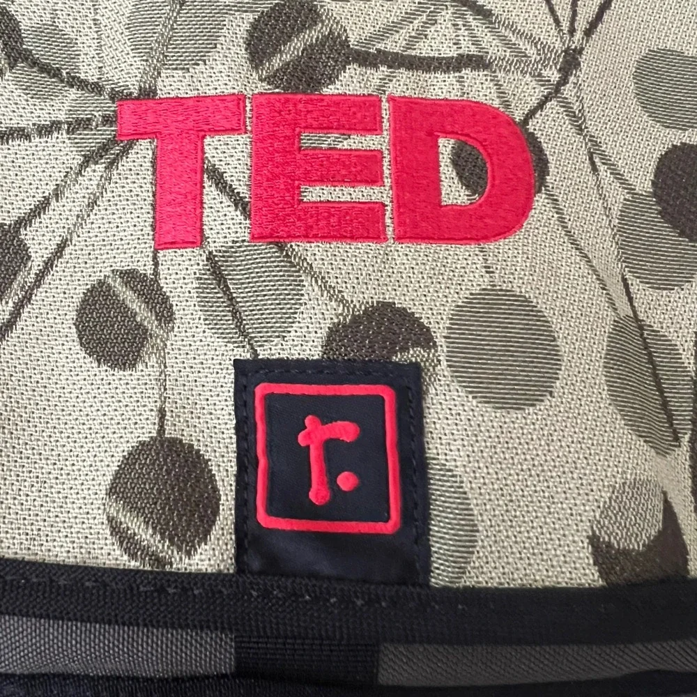 Rickshaw Bagworks TED 2008 Messenger Bag Olive Green Graphic Commuter USA Made